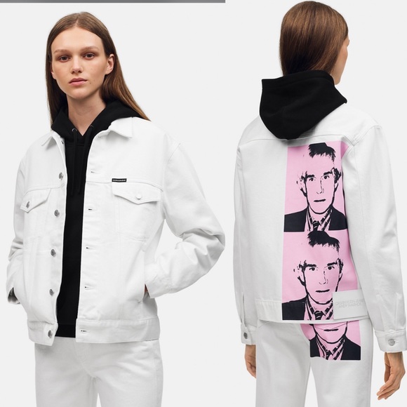 calvin klein andy warhol denim jacket